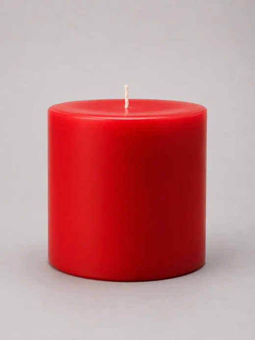 Velón rojo de 4 pulgadas