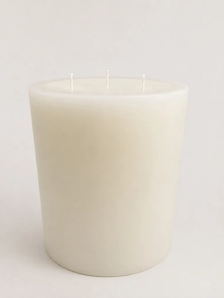 Velón decorativo ivory de 6 pulgadas
